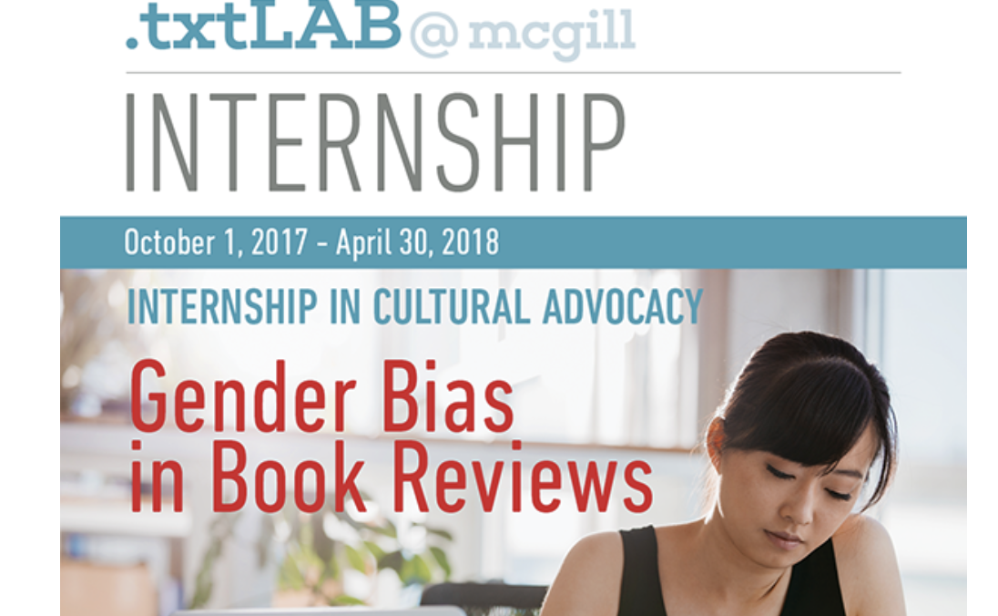 Cultural Advocacy Internship – “Gender Bias in Book Reviews”