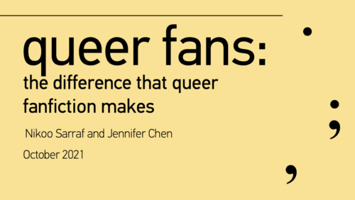 The difference Queer FanFic makes